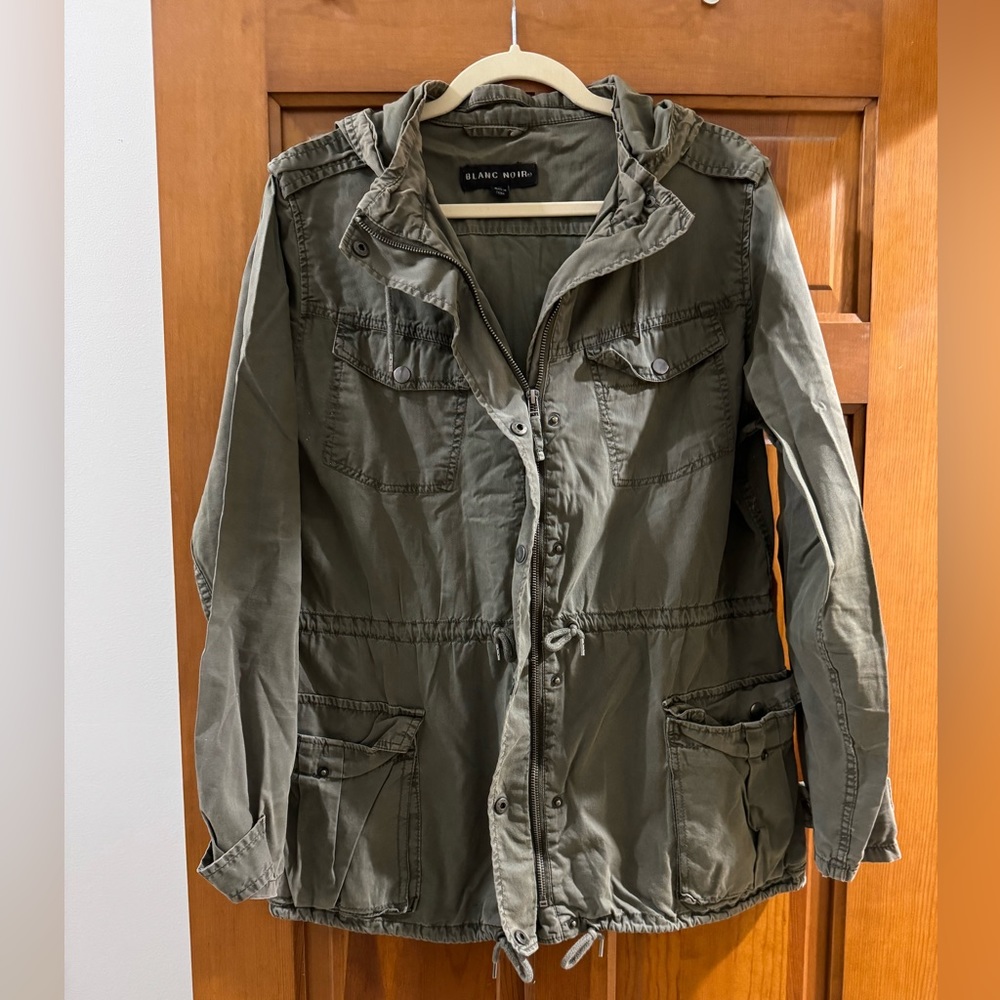 Blanc Noir Army green jacket, size L